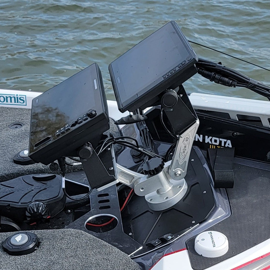 Fishing electronic graph mounts and fish finder mounts for your boat. –  GeigerTec Marine Products